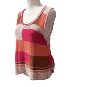 Fate Color‎ Block/Patchwork Knit Tank Size Large